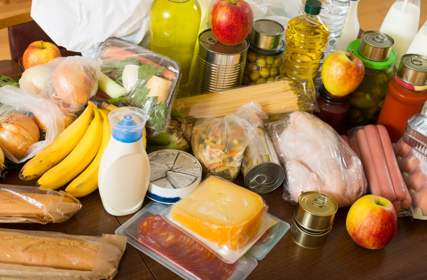 affordable groceries arranged to illustrate cheap grocery store items for better weekly value